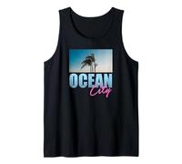 Ocean City Maryland Palmera Y Sky Beach Camiseta sin Mangas