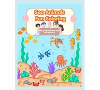 ocean coloring book for kids ages 4-8: Easy & Fun Underwater Animals for Learning & Creativity