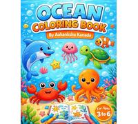 Ocean Coloring Book: Fun and Easy Sea Creature Coloring Pages for Toddlers & Preschoolers | Whales, Sharks, Dolphins, Octopus, and More