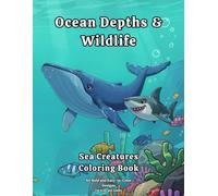 Ocean Depths & Wildlife: Sea Creatures Coloring Book: 40 Bold and Easy-to-Color Designs for Kids and Adults