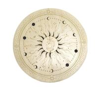 Ocean Drum, tambor de onda curativa de sonido de 12 pulgadas, patrón de sol y luna, ideal para yoga, meditación, alivio de presión con sonido agradable