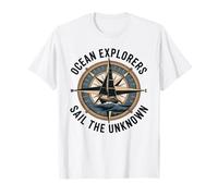 Ocean Explorers Navegan El Desconocido Capitán Marinero Camiseta