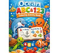 Ocean Friends ABC & Numbers Activity Coloring Book