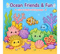 Ocean Friends & Fun: cute & simple coloring pages