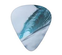 Ocean Green Wave Surf - Púas clásicas triangulares para guitarra acústica y eléctrica para guitarristas, 12 piezas