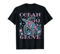 Ocean Grove NJ Tortuga Amante Colorido Recuerdo DE Playa Camiseta gráfica económica