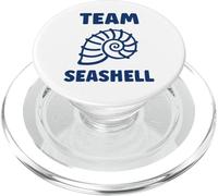 Ocean Humor Minimalist Shells Simple Team Seashell PopSockets PopGrip para MagSafe