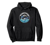 Ocean is Calling Dolphin Shark Whale, diseño Colorido del mar Sudadera con Capucha