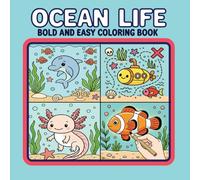 Ocean Life: Bold and Easy Coloring Book