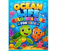 Ocean Life Coloring Book For Kids: Easy Under the Sea Activity Pages with Thick Lines for Toddlers