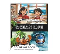 Ocean Life Coloring Pages and Jumbo Crayon Keeper's Craft Tutorial: Coloring fun and Mommy and Me Art Project for Children Ages 4 - 8