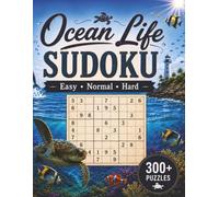 Ocean Life Sudoku: 300+ Sudoku Puzzles 3 Levels Easy, Normal, Hard.