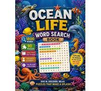 Ocean Life Word Search Book : Bold and Easy Edition: 1800 Words Simple and Relaxing Large Print Puzzles Featuring Marine Animals, Sea Creatures, Coral ... (Animals Words Search Books Collection)
