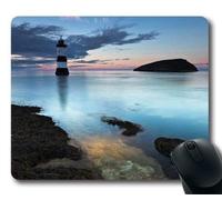 Ocean Light House Impresionante Agua Puesta de Sol Personalizada Alfombrilla de ratónRectangle Mouse Pad Gaming Mouse Mat