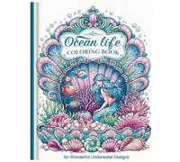 Ocean & Mermaids Coloring Book: 60 Wonderful Underwater Designs for Stress Relief and Relaxation
