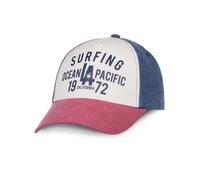 Ocean Pacific Gorra deportiva 'Capo Mannu' azul denim / rojo sangre / offwhite 55-60 EUR