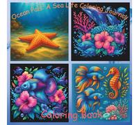 Ocean Pals: A Sea Life Coloring Journey: A Simple and Easy Coloring Book with ocean animals, coral reefs and more...