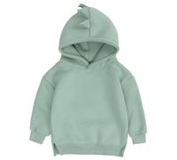 Ocean Plus Sudadera infantil con capucha para niño, diseño de dinosaurios, verde hierba, 116-120