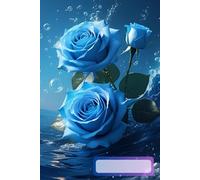 Ocean Rose Journal - Elegant Blue Flower Composition Notebook for Reflection and Writing: 120 Lined Pages, 6x9 Softcover - Perfect for Thoughts, Goals, and Calm Moments