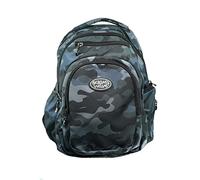 Ocean´s Wave Mochila 5 Cremalleras y 5 Compartimentos-Asa y Tirantes Acolchados y Resistentes-Military-Medidas 49 x 37 x 27 cm, Zipper Unisex niños, Militar