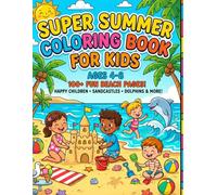 Ocean & Sea Summer Coloring Book for Kids: Fun Underwater Scenes, Tracing Pages & Creative Activities for Boys and Girls - Perfect Vacation & Beach ... Activity Coloring Book for Boys and Girls