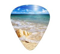 Ocean Seashell - Paquete de 12 pastillas de guitarra adecuadas para tocar guitarras acústicas, guitarras eléctricas, etc.
