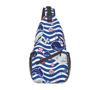 Ocean Sling Bag, Chest Bag Daypack, Crossbody Sling Mochila para Viajes, Deportes, Correr, Senderismo