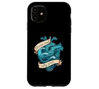 Ocean Soul Salty Spirit Heart Wave Carcasa para iPhone 11