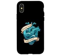 Ocean Soul Salty Spirit Heart Wave Carcasa para iPhone X/XS