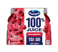 Ocean Spray® 100% Juice, Cranberry, 10 oz. Bottle, 6 per Pack, Sold as 1 Package