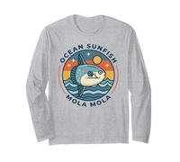 Ocean Sunfish Mola Mola, pez costero Vintage Manga Larga