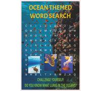 OCEAN THEMED WORD PUZZLE: Ocean word puzzle brings great entertainment for the family. It's fun and easy to read, with over 50+ puzzles | Formatted as ... | Great gift for Adults, Seniors, and Teens