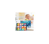 Ocean Toy Bath Salt Ball Sleeve Box Bath Bombs - 12 packs de bolas de burbujas coloridas con interior impresionante, divertido juego de regalo para niños, niños y niñas