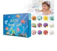 Ocean Toy Bath Salt Ball Sleeve Box Bath Bombs, 2026 New 12-Pack BathBombs with Surprise Spring Inside, Dinosaur Egg & Ocean Theme BathFizzies,Upgrade Easter Gifts