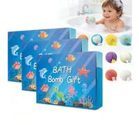 Ocean Toy Bath Salt Ball Sleeve Box Bath Bombs, 2026 New 36-Pack BathBombs with Surprise Spring Inside, Dinosaur Egg & Ocean Theme BathFizzies,Upgrade Easter Gifts