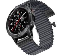 Ocean Ultra Trail Band 26 mm diseñada para Garmin Fenix 8 51mm/Fenix 6X/Fenix 7X/Fenix 5X Plus/Fenix 6X Pro/Fenix 3/Fenix 3 HR/Tactix Delta, Quickfit 26 Watch correas de nailon (gris oscuro, 26 mm)