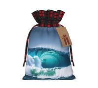 Ocean Wave - 1 bolsa con cordón de 4.7 x 6.9 pulgadas, duradera y elegante, ideal para regalos personalizados de Halloween