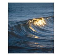 Ocean Wave - Cubiertas para puerta de lavavajillas con reflejos dorados, para puertas de lavavajillas, 58 x 66 cm