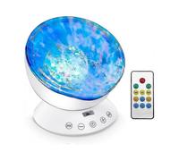 Ocean Wave Projector, Led Night Light Lamp with 7 Lighting Modes Music Speaker-2025-ss