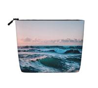Ocean Waves - Neceser de viaje versátil para maquillaje, perfecto para uso diario y viajes de negocios, Black, Talla única, Neceser