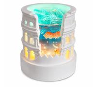 Ocean Wax Melt Warmer Lamp, Coastal Resin Goldfish Candle Warmer, Ceramic Essential Oil Burner with Ambient Night Light, Ocean-Themed Aromatherapy Wax Melter For Home Bedroom Living Room Decor