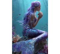 Ocean Whispers Journal: A Magical World Beneath the Waves: A Magical Notebook Featuring a Realistic Purple-Haired Mermaid Beneath the Sea, Surrounded ... and Ocean Life - Perfect for Writing, Dre