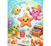 ocean wonders coloring book: A Fun and Easy Coloring Book with 40 Simple Designs for Toddlers and Kids Ages 2-8