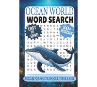 Ocean Word Search Puzzle Book: Word Searches with Easy to Read Print about Ocean, Beach, Sea animals and More | 6x9 Inches, 120 pages | 50+ Puzzles .... Gift for Vacations, Holidays, and Relaxing Time