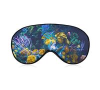 Ocean World Tropical Fish Soft Eye Mask Cover Sombreado efectivo Blindfold Comfort Sleep Mask con correa elástica ajustable