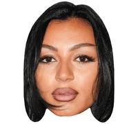 Oceane Guichard (Makeup) Big Head. Máscara más grande que la vida.