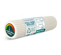 Oceanfoam Natural Tidal Roller - Rodillo ergonómico de espuma para masaje muscular miofascial de espalda con textura de onda ancha - Yoga, atletismo, rigidez corporal, ejercicios de estiramiento,