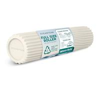 Oceanfoam Natural Tidal Roller - Rodillo ergonómico de espuma para masaje muscular miofascial de espalda con textura de onda ancha - Yoga, atletismo, rigidez corporal, ejercicios de estiramiento,