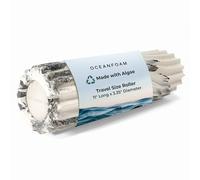 Oceanfoam Ripple Roller - Rodillo de espuma de masaje muscular para dolor de espalda y estiramiento, textura ondulada ergonómica, yoga, atletismo y bienestar, tamaño de viaje, 11 x 3.35 pulgadas,