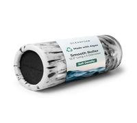 Oceanfoam Rodillo de espuma suave y suave (mármol negro) - Rodillo de espuma de baja densidad para principiantes, tamaño de viaje, para el hogar y el gimnasio, terapia física, dolor de espalda y